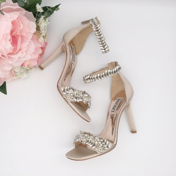 fiorenza embellished ankle strap evening shoe